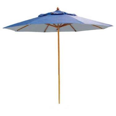 Imagem de Ombrelone Redondo Bagum Madeira Azul 4,30m - Ronchetti