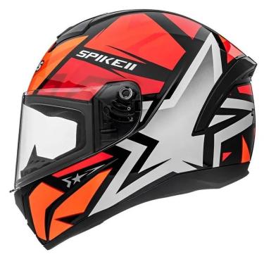 Imagem de Capacete Peels Spike Ii 1st Preto Vermelho 58