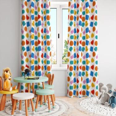 Imagem de Cortina Tecido Oxford Quarto Infantil Brinquedos Pop It Diversos Color