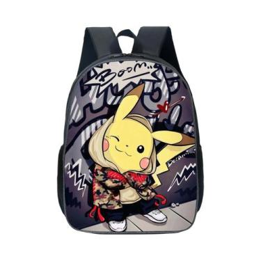 Imagem de Conjunto De Mochila Pokémon Pikachu Infantil Bolsa Escolar Estojo MINI