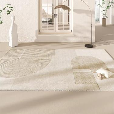 Imagem de Tapete de flanela moderno, simples e luxuoso para sala de estar, sofá, mesa de centro, quarto, decoração para casa (80 x 160 cm (2,6 x 5,3 pés/FLR 3))