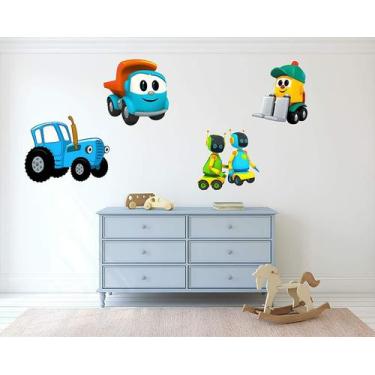 Imagem de Adesivo De Parede Leo E Sua Turma - Lojinha Da Luc Adesivos