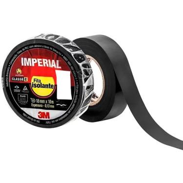Imagem de Kit 10 Fitas Isolante Imperial 18Mm X 10M - 3M