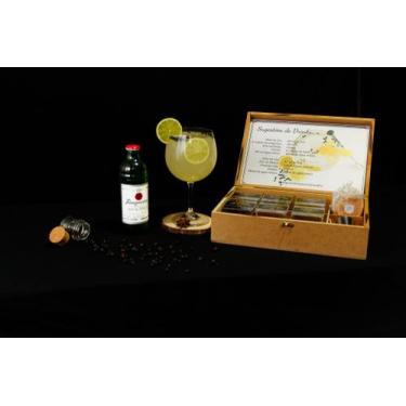 Imagem de Kit Gin Premium com 7 Especiarias + Dosador Duplo Inox + Colher + BRIN