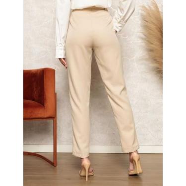 Imagem de calça social alfaiataria com cinto slim - luwink