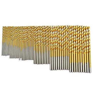 Imagem de Conjunto de brocas BOSTAL 60 peças 1/8 1/16 3/64 5/64 3/32 7/64 Profissional Twist Broca conjunto de brocas Indústria HSS Estanho revestido Jobbers Comprimento Mini Micro Broca Uso Perfeito para Aço Madeira Alumínio Plástico