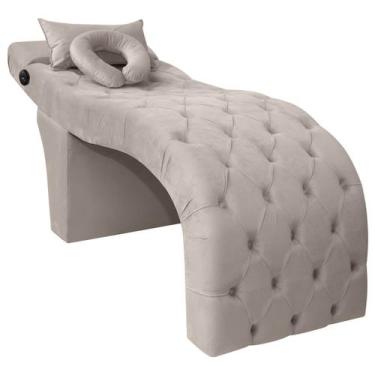 Imagem de Maca Lash Designer Cilios Luxo Estofada com Massagem Veludo - SOFA STO