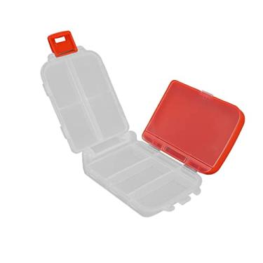 Imagem de ZJchao Organizador de Pílula de Viagem, Organizador Dobrável de Comprimidos de Viagens de Viagem Pondela de Pílula para Bolsa 3 Camadas 7 Dias de Caixa de Comprimidos Semanal Organizador para Medicina Diária (Vermelho)