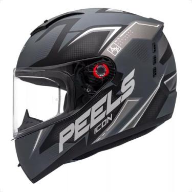 Imagem de Capacete Icon 23 Peels Element Cinza Dark Fosco Grafite, 58