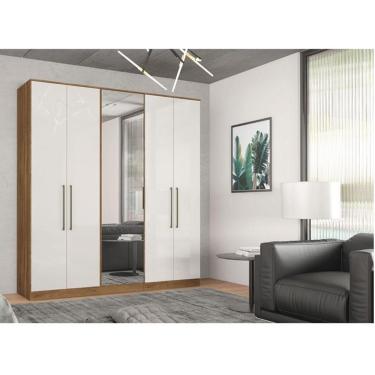 Imagem de Quarto De Casal Irlanda Ambiente Composição 5 Amêndola Branco ? Demartêz