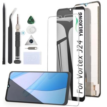Imagem de YWLRONG Substituição de tela Vortex J24 para Vortex J24 Display Touch Screen Digitalizador Substituição com ferramentas (com preto)
