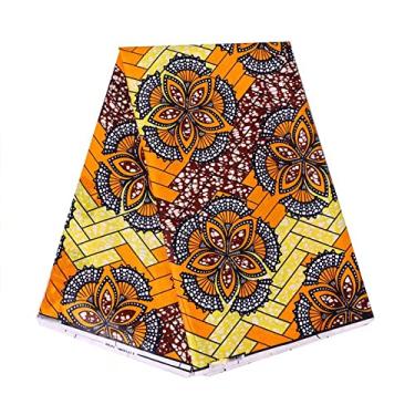 Imagem de Tecido Africano 6 Yard Impresso Cera Tecido Africano Ankara Material Tecido por Quintal para Vestido de Festa 1206