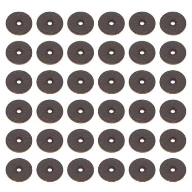 Imagem de PATIKIL Arruelas de couro, 150 peças de alça de couro, almofada espaçadora de 1,5 mm de espessura, redonda para alça de faca, martelo, machadinha, crachá, assento de bicicleta, artesanato, 12 mm