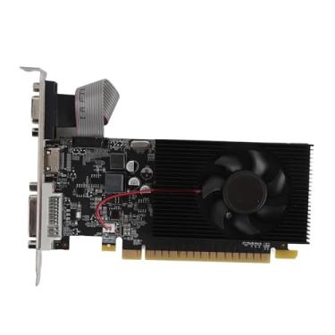 Imagem de Yunir Placa gráfica GT740 4GB GDRR3 de 128 bits, placa de vídeo de baixo perfil de ventilador único, interface multimídia DVI VGA HD PCI E 3.0 X16 placa de vídeo para computador com ventilador