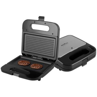 Imagem de Sanduicheira Britânia BGR20 1500W Preta 66701196, Preto e Inox, 220V