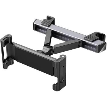 Imagem de FANTIA Suporte de encosto de cabeça de carro para tablets e smartphones, suporte de tablet para assento traseiro de carro, móvel, rotação de 360°, ajustável, essencial para viagens rodoviárias