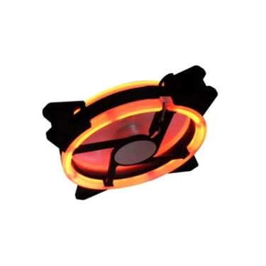 Imagem de Cooler 12x12 Brazilpc BPC, Dl1252 Red Led Duplo - Vermelho