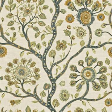 Imagem de Papel de parede vintage com padrão de malha, 45 x 300 cm, galhos de árvores escuras, folhas florais, papel de parede autoadesivo removível, papel de contato à prova d'água para quarto, sala de estar