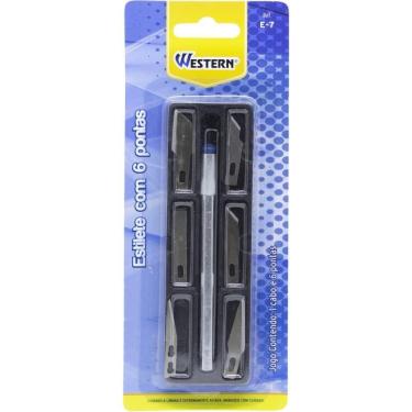 Imagem de Estilete Especial Precisão 6 Pontas 13cm - Western