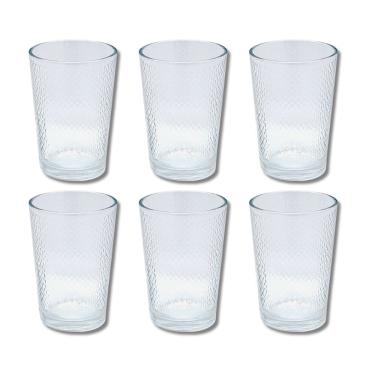 Imagem de Copos Arizona Vidro 200ml Transparente Mesa Posta Pequeno 6 UN