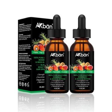 Imagem de Óleo de crescimento capilar AKBAN Batana Rosemary Maca Argan Jojoba 60