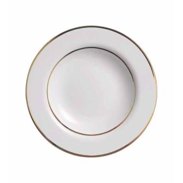 Imagem de Conjunto com 6 Pratos Fundo Branco Pérola Premium Ø25cm - Alleanza Cer