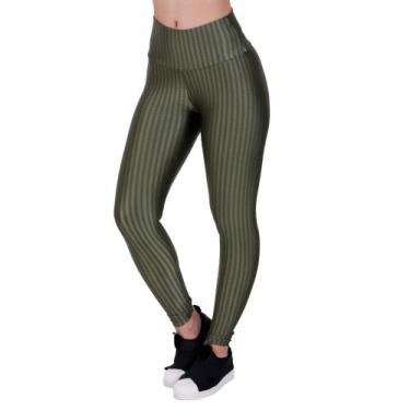 Imagem de Calça Legging Fitness Cintura Alta Cirrê 3D Feminino Laura - NAKA MODA