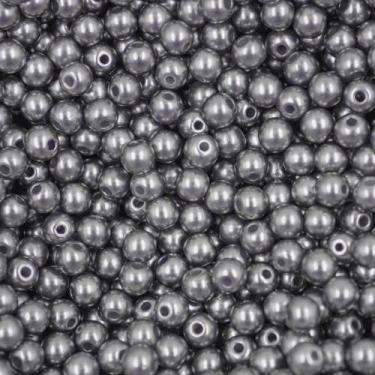 Imagem de PÉROLA DE ABS LISA Nº 05 20G PEROLA 5MM - LADEIRA BIJUTERIAS, CINZA ES