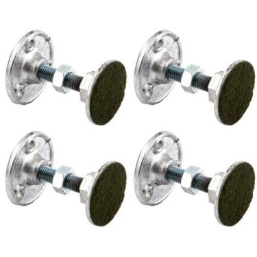 Imagem de 4 Pés Niveladores Mesa Sinuca Bilhar Snooker Alumínio - Tacolândia