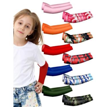 Imagem de Mangas de braço Xuhal Kids Baseball Compression UV Protection