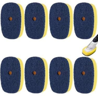 Imagem de Recargas de escova de esponja para escova de louça dispensadora de sab
