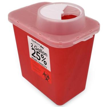Imagem de Sharps Container Oakridge Products 7,6 L (pacote com 1) Biohazard