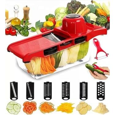 Imagem de Ralador Fatiador Legumes Mandoline Slicer Multifuncional Aço Inox - original