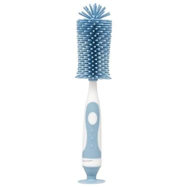 Imagem de Escova Para Mamadeiras Silicone Azul Buba