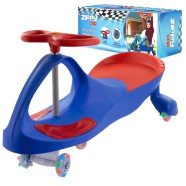 Imagem de  Carrinho Rolimã Led Infantil Azul Menino Barato Volante Car - Mimo Im