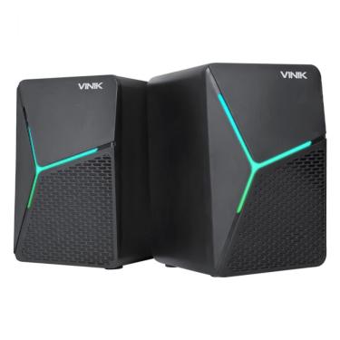 Imagem de Caixa De Som Gamer Vinik Star 6w 2.0 Led Rainbow - Vspkg6wst