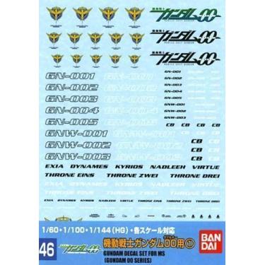 Imagem de BANDAI Model Kit 53712 – 51607 Gundam Decal 46 – OO Multi 1 Gd46
