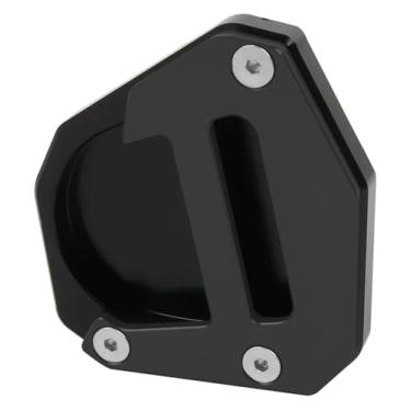 Imagem de BYYINGSUS Compatível com KLR650 S Adventure ABS 2022-2023 KLR 650 2009-2018 Suporte de extensão lateral de suporte para ampliador de pé (preto)