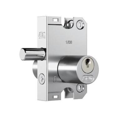 Imagem de Fechadura Para Porta de Abrir De Vidro Stam 2001 Cilindro Redondo Crom