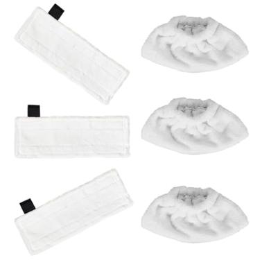 Imagem de Kingsea Almofadas de substituição para esfregão a vapor, almofada de limpeza de microfibra, conjunto de almofadas de esfregão de bolso a vapor compatível com limpador a vapor Karcher SC SC2 SC3 SC4