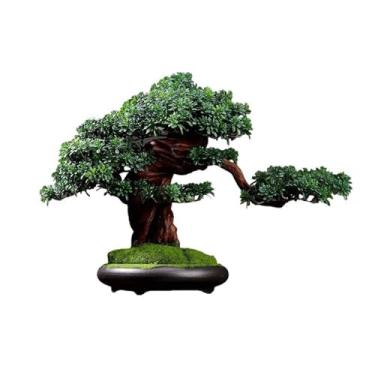 Imagem de Bonsai simulação de árvore de simulação de plantas para sala de estar, vegetação interna, vasos de plantas, árvore falsa, grande, decoração de paisagem, ornamentos