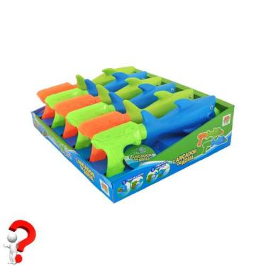 Imagem de Lançador de água tubarão dm splash colorido - dm toys dmt5611