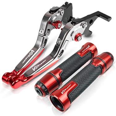 Imagem de Para Suzuki DL 1000 VSTROM DL1000 V-Strom 2002-2018 2017 2016 2015 Acessórios de motocicleta Pegas de manivela Barra de freio Alavanca de embreagem de freio de motocicleta (Cor: QYGX888 3)