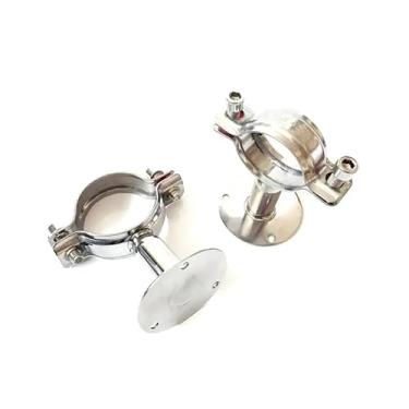 Imagem de Clipe de suporte de gancho de tubo de 15-20 mm 3/10.2 cm 19 mm com placa de base aço inoxidável 304 para fabricação de cerveja L = 50 mm