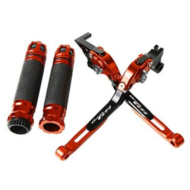 Imagem de Para BMW G650GS F650GS F700GS F800GS R1200GS Alavanca de embreagem de freio de motocicleta extensível ajustável guidão GS alavanca de embreagem de freio de motocicleta (cor: TMAX500 13)