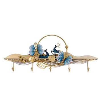 Imagem de Cabide de entrada, adequado para casacos, lenços, bolsas, toalhas, chaves, chapéus, canecas, chapéus, cabideiro, suporte de parede, pendurar roupas, chapéus, toalha ()