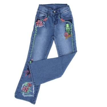 Imagem de Calça jeans feminina infantil - Pallone feshon kids