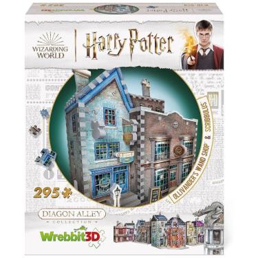 Imagem de Quebra Cabeças 3D Arquitetura Harry Potter Ollivanders Scribbulus from Diagon Alley para Crianças e Adultos, 295 Peças, WREBBIT 3D DIAGON1