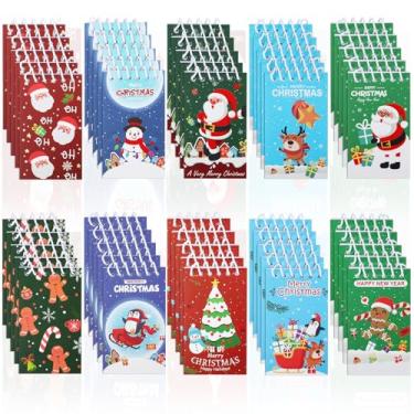 Imagem de SAYAYA 50 Pieces Christmas Mini Spiral Notepads Cute Christmas Pattern Notebooks Mini Pocket Memo Pads for Holiday Xmas Kids School Stocking Stuffers Party Favor Supplies