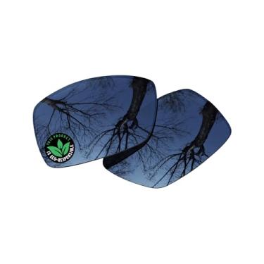 Imagem de Raydi Lentes de reposição de policarbonato para óculos de sol Maui Jim Peahi - Espelho cromado preto - Polarizado